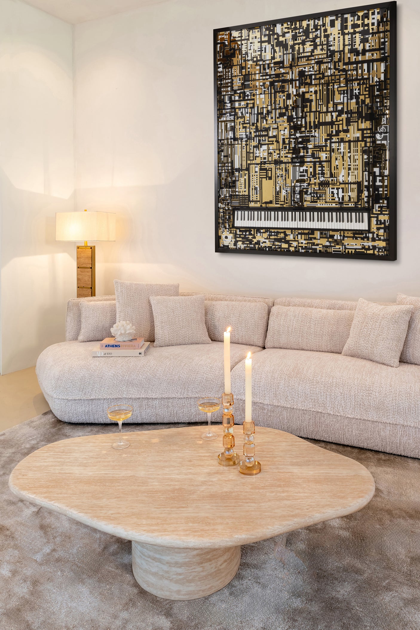 Veggkunst Wibi svart/gull Richmond Interiors Bilde
