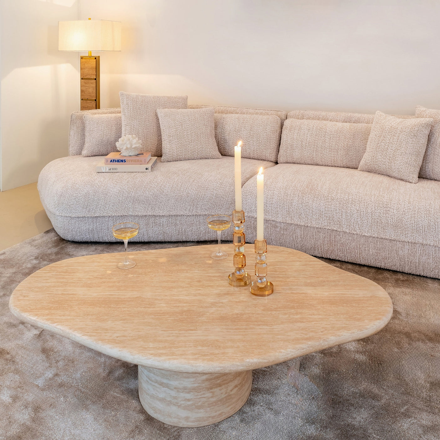 Lysestake Meral brun liten Richmond Interiors Lysestake
