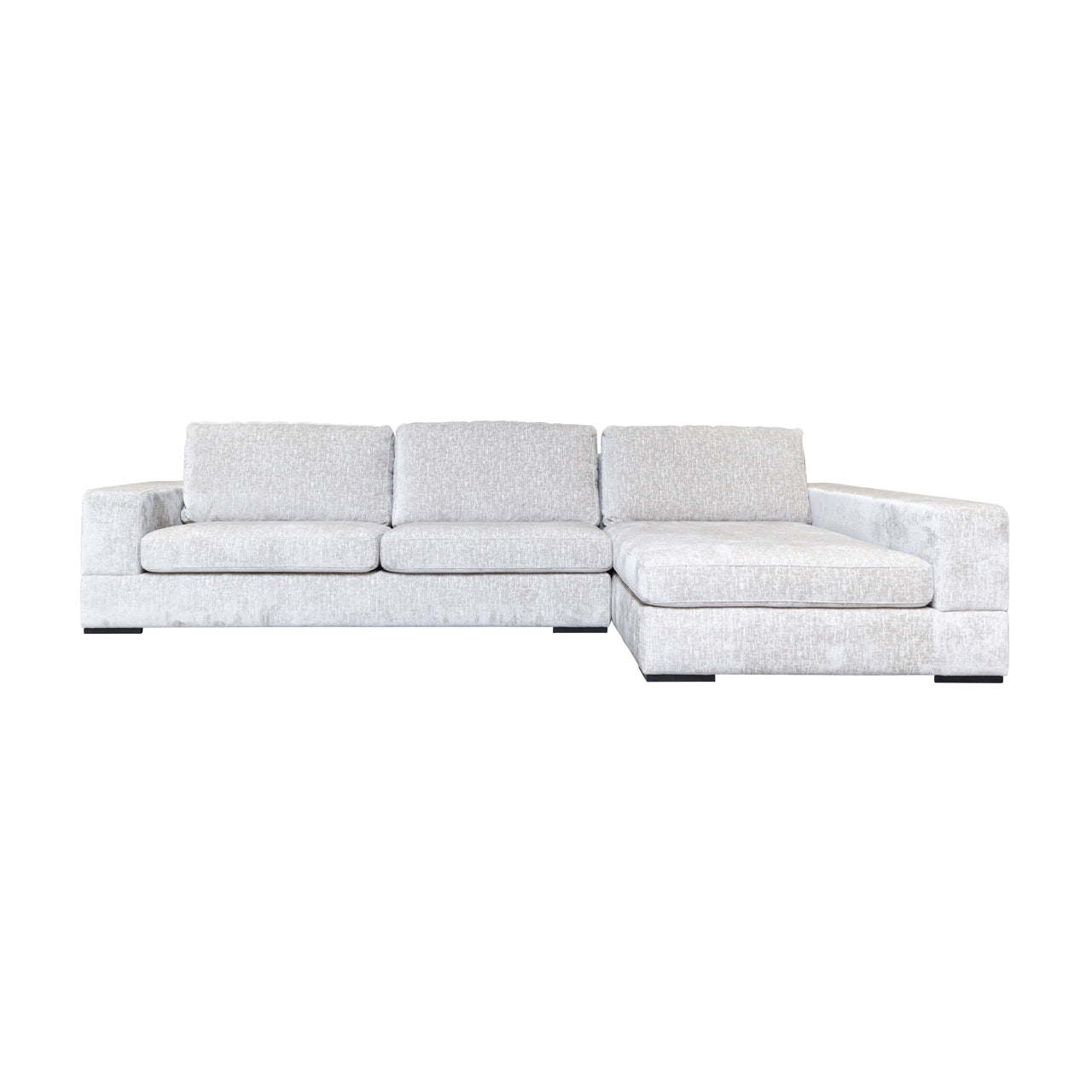 Sofa Pasha pearl island 3-seter lounge høyre fullt trukket med stoff Richmond Interiors Sofa