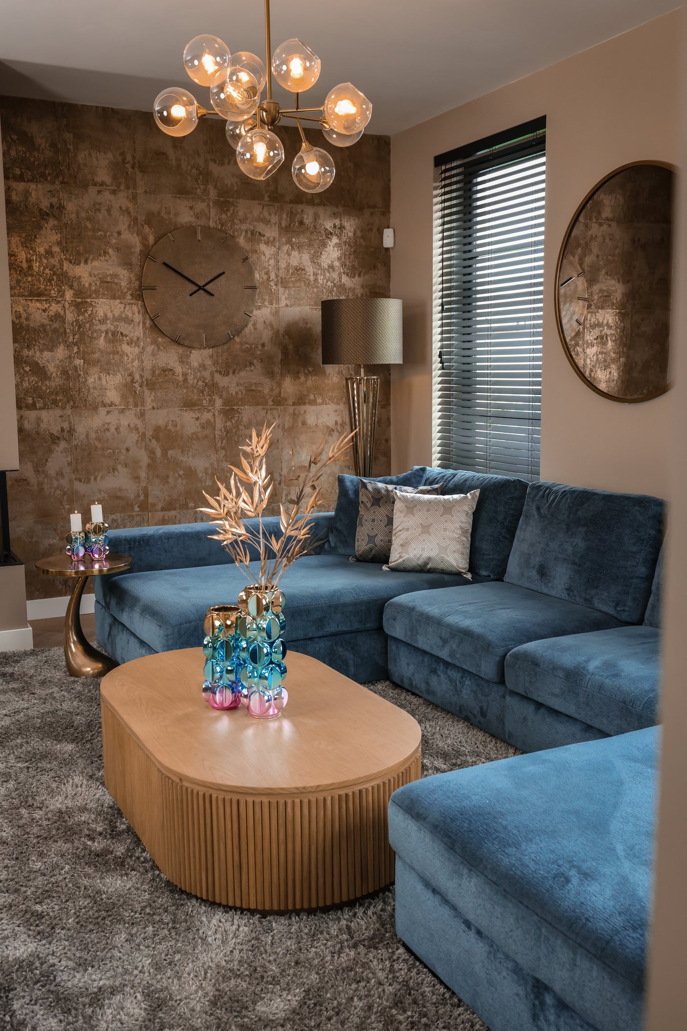 Speil Maeron gull 70Ø Richmond Interiors Speil