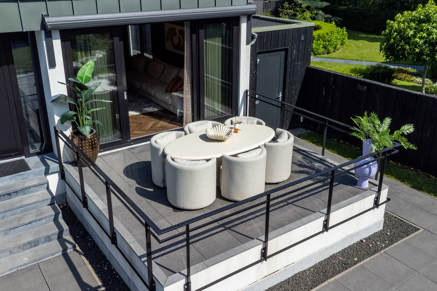 Utendørs spisebord Urban Bloom sandstein 220 Richmond Interiors Spisebord