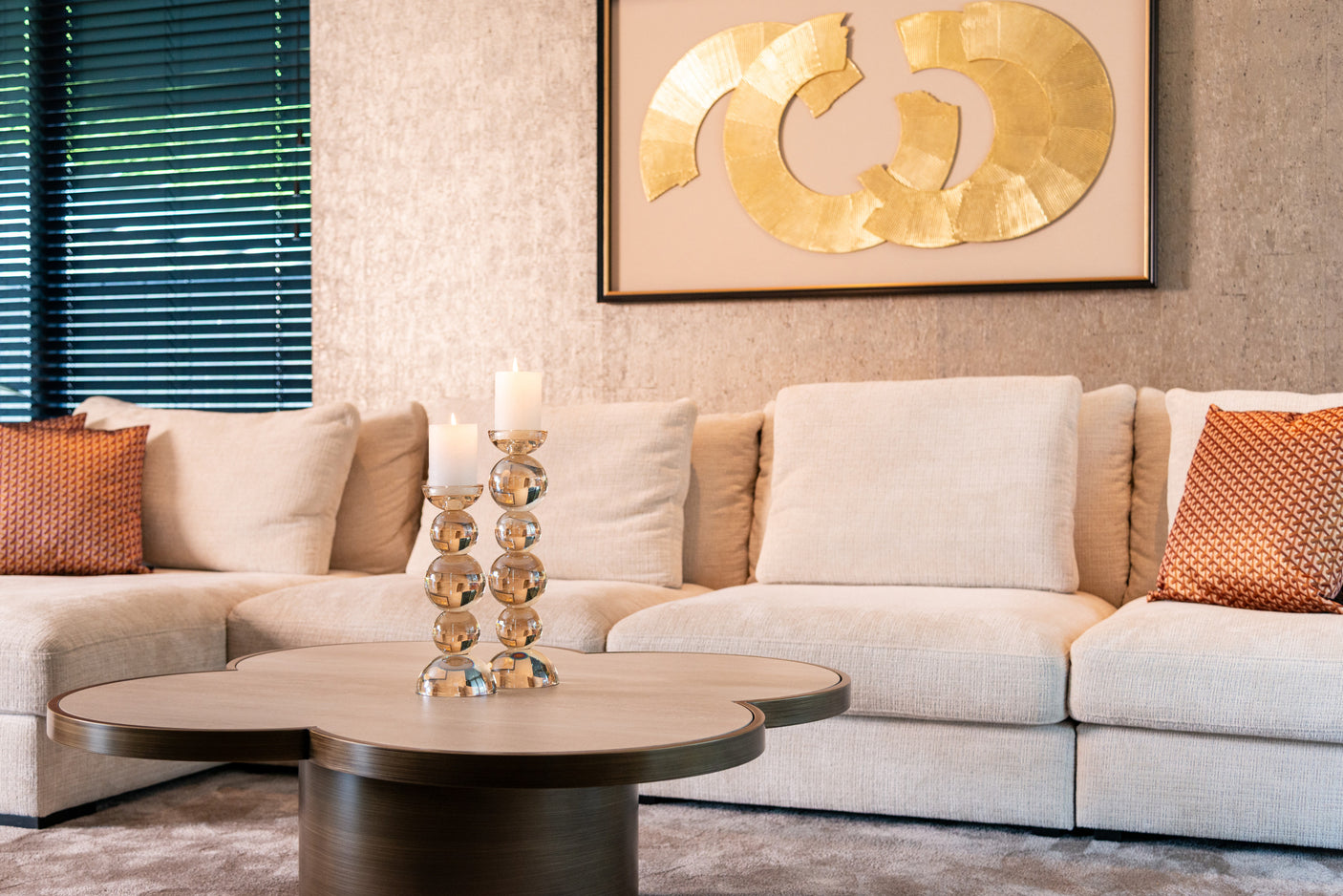 lysestake Emie brun liten Richmond Interiors Lysestake