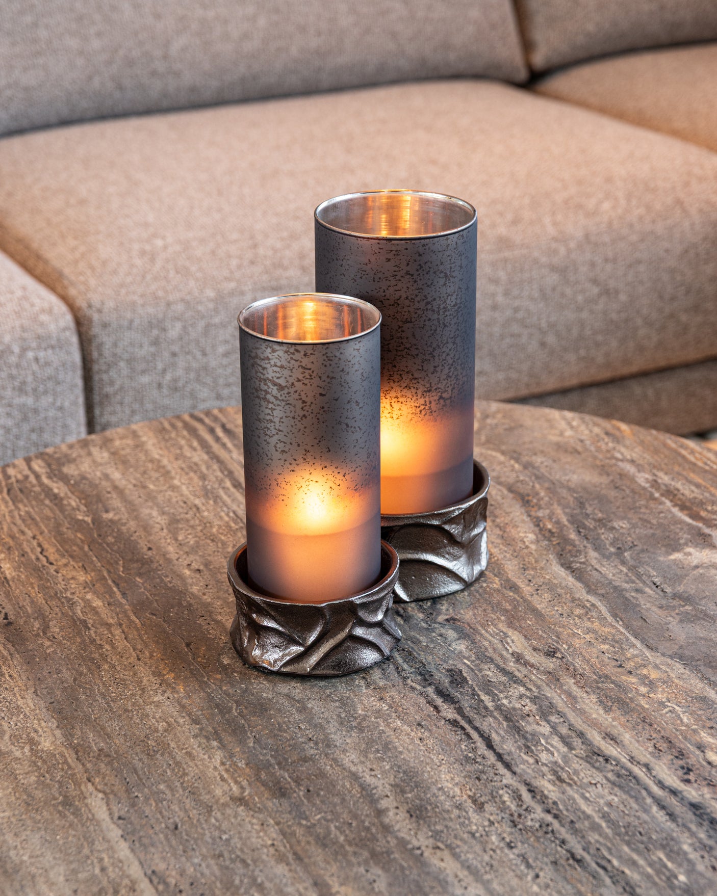 Salongbord Russo askebrun 90Ø Richmond Interiors Sofabord