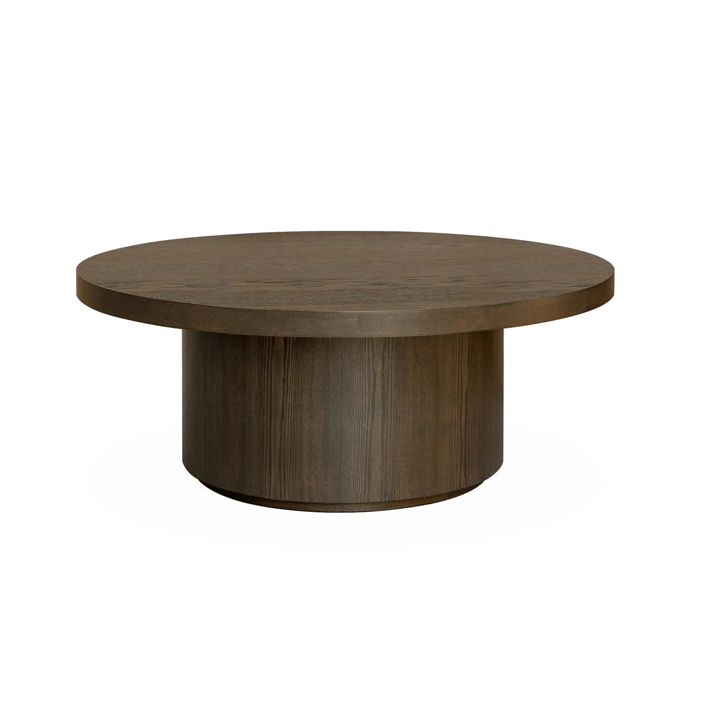 Salong bord Kyoto Ø90cm høyde 42cm Light brown eikefiner Homefactory Sofabord