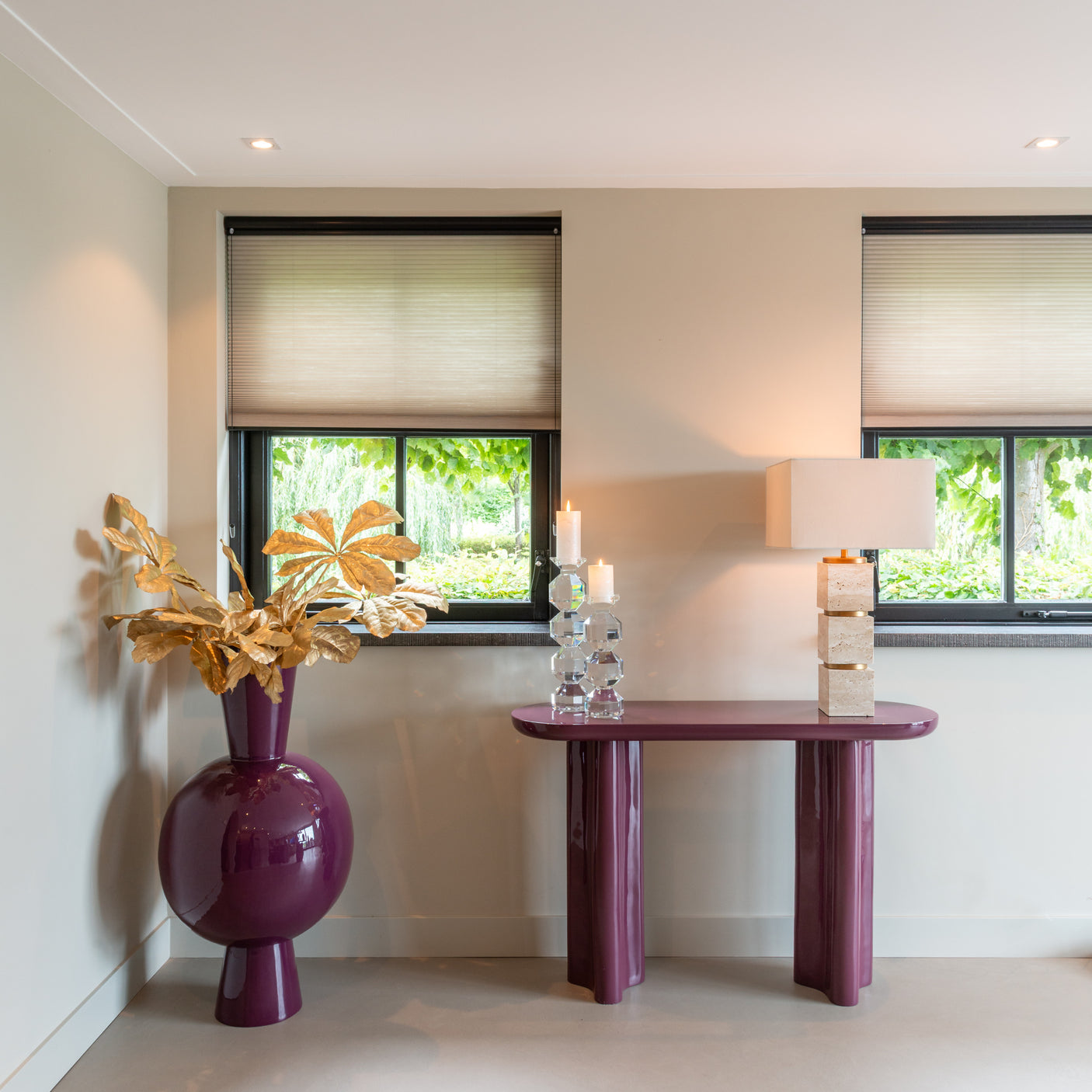 Console Sunny burgundy Richmond Interiors Konsollbord