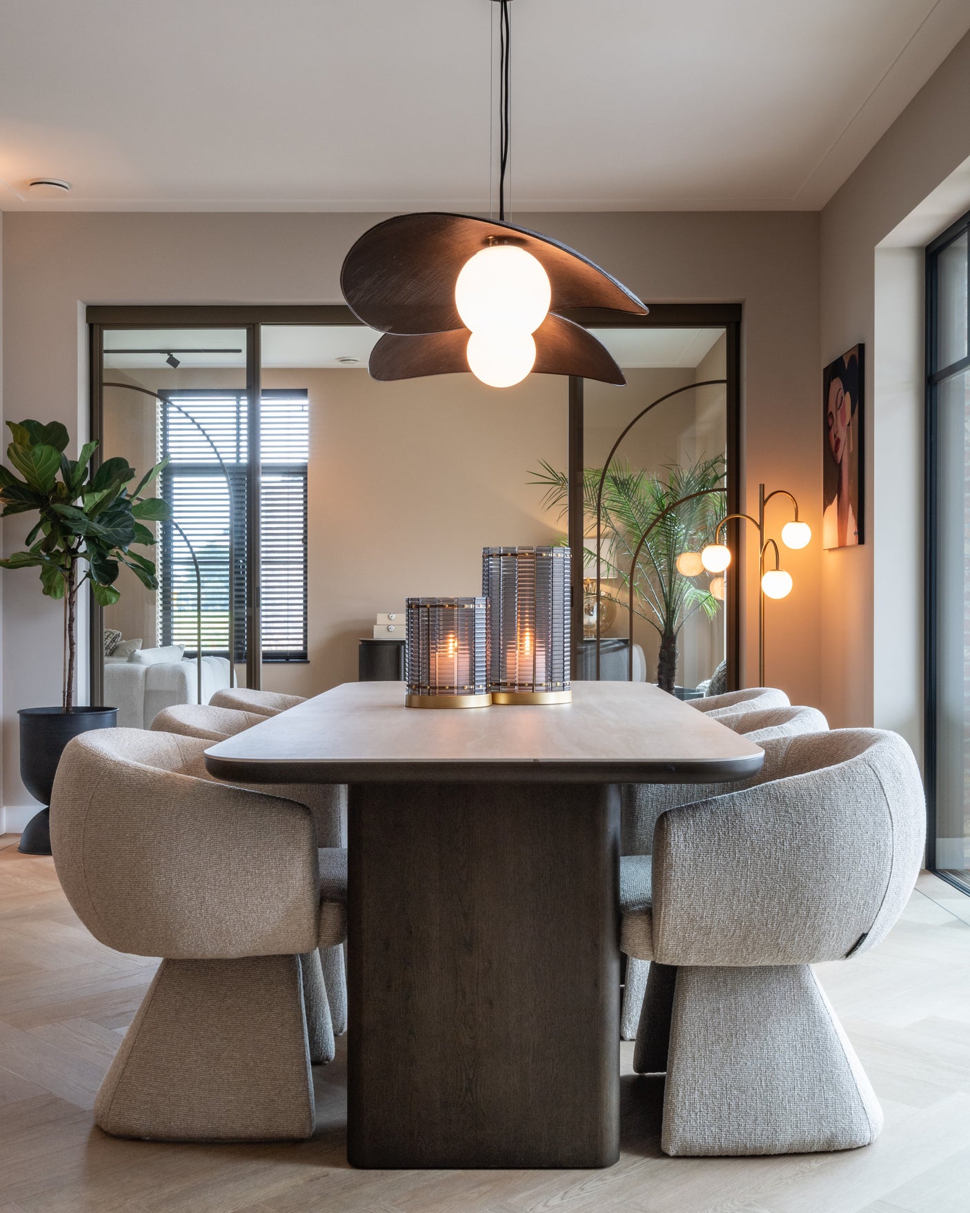 Gulvlampe Janou gull Richmond Interiors Gulvlampe