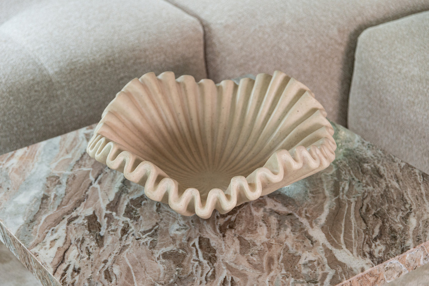 Salongbord Rashford Blush beige sett med 2 Richmond Interiors Sofabord