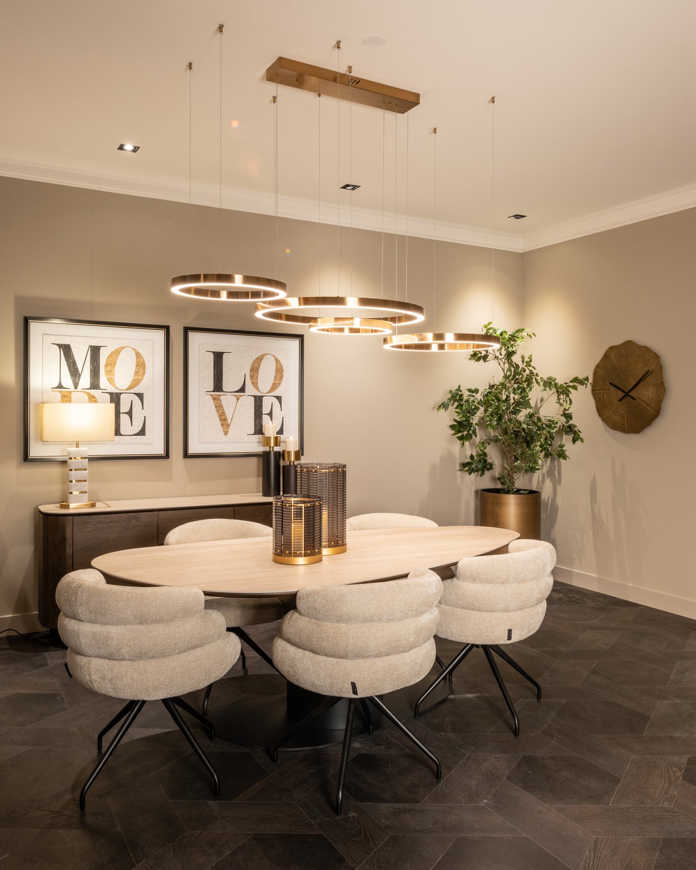 Hurricane light Daylin røyk stor Richmond Interiors Lanterne og lysglass