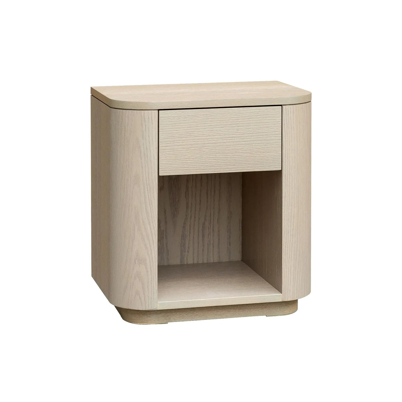 Sidebord Kyoto 51x40x55cm m/skuff White wash eikefiner Homefactory Sidebord