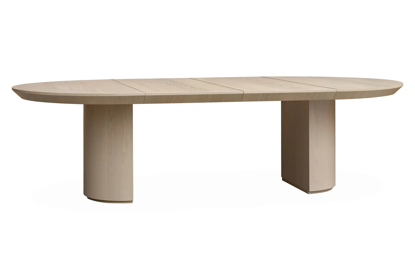 Spisebord Kyoto Ø150cmx75cm m/2x60cm EXT White wash