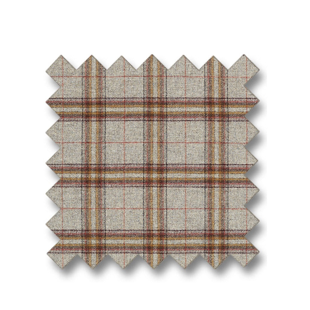 GLENSDALE CHECK Grå / Oker Artwood Tekstil