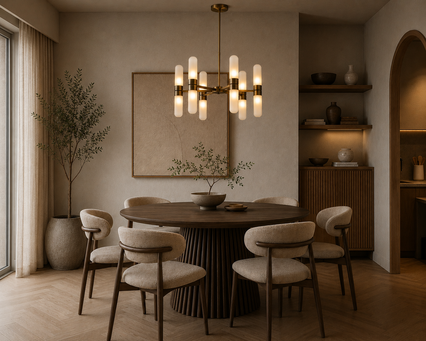 Lysekrone Tricon Bronze Ø87 Richmond Interiors Taklampe