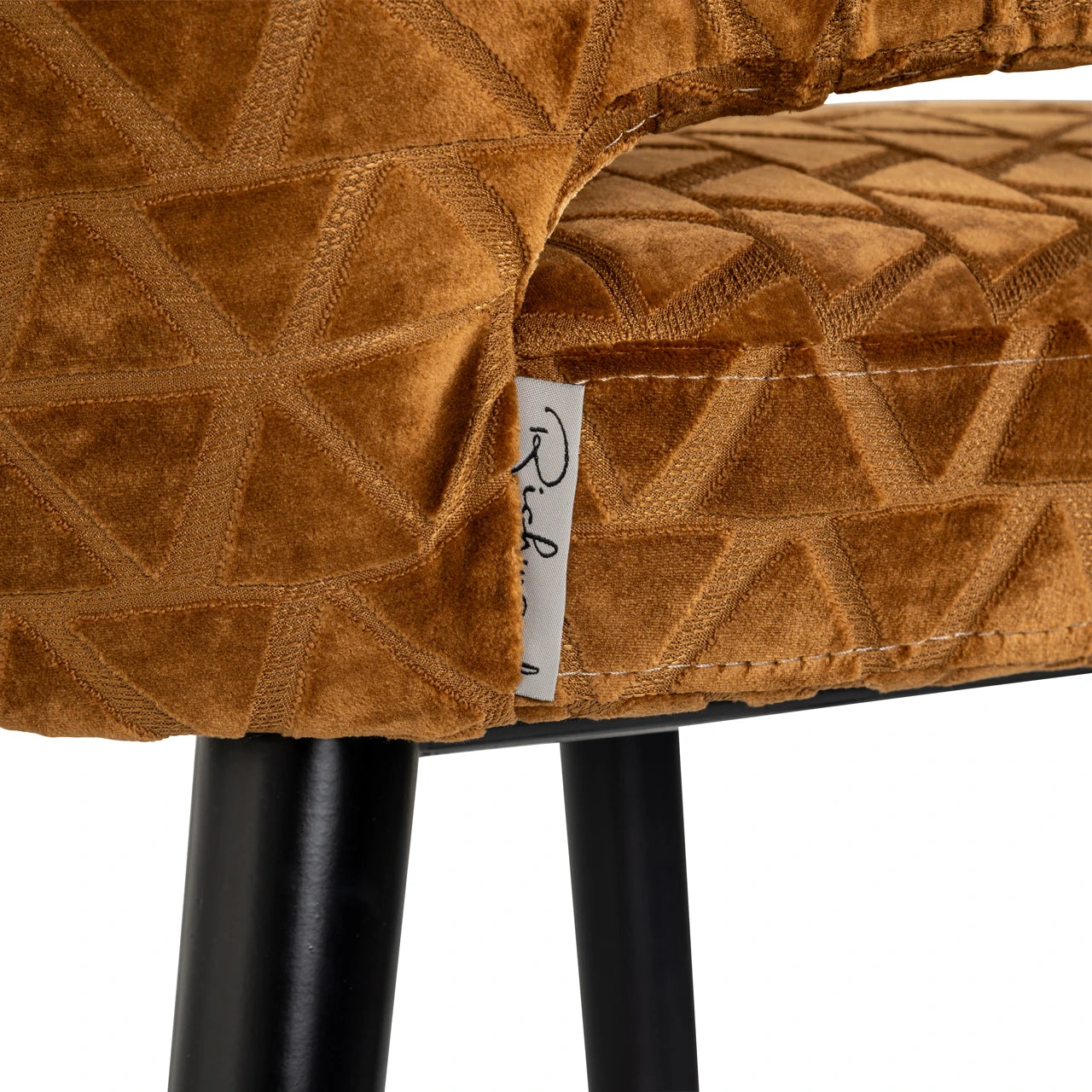 Barkrakk Indigo gammel gull trekant Richmond Interiors Barstol