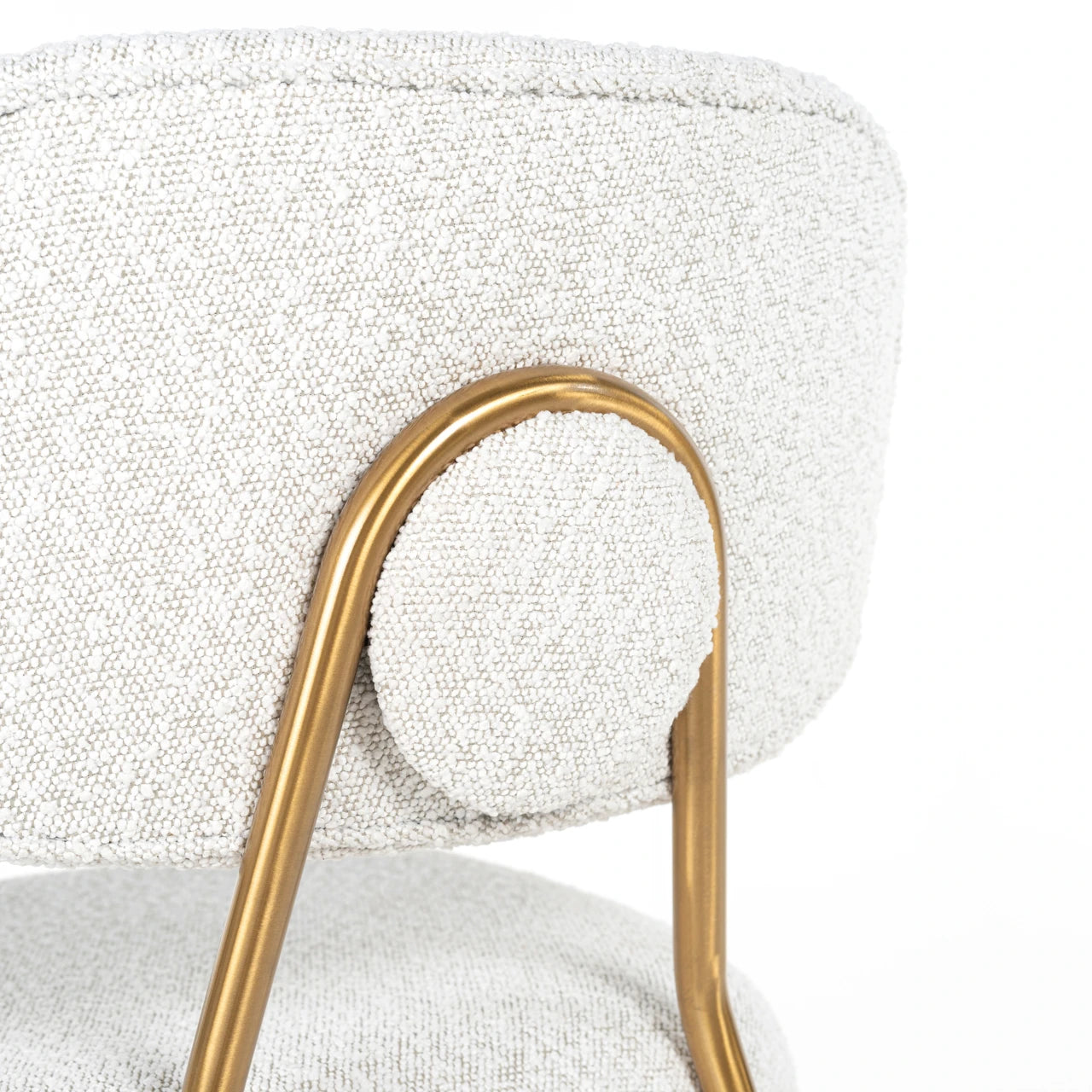 Counter stool Xenia white bouclé sett med 2 Richmond Interiors Barstol