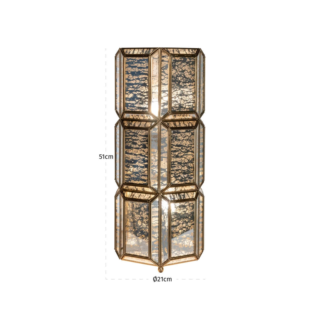 Bordlampe Yael messing antikk Richmond Interiors Bordlampe