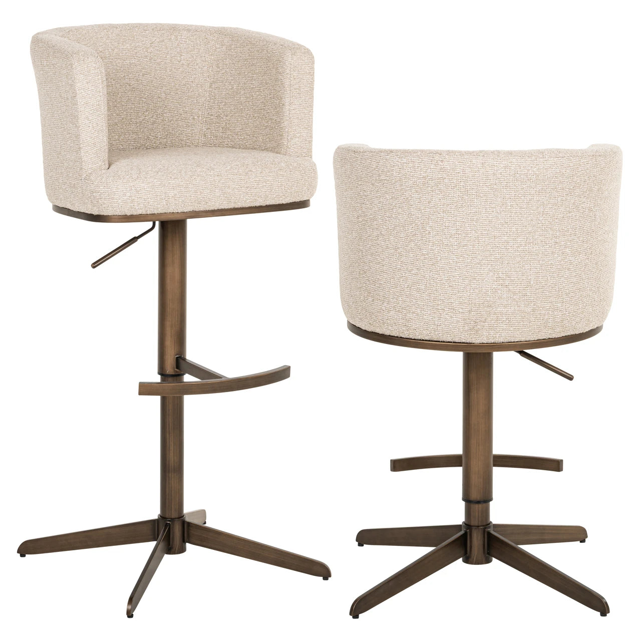 Barkrakk Cheyenne biscotti roterbar Richmond Interiors Barstol