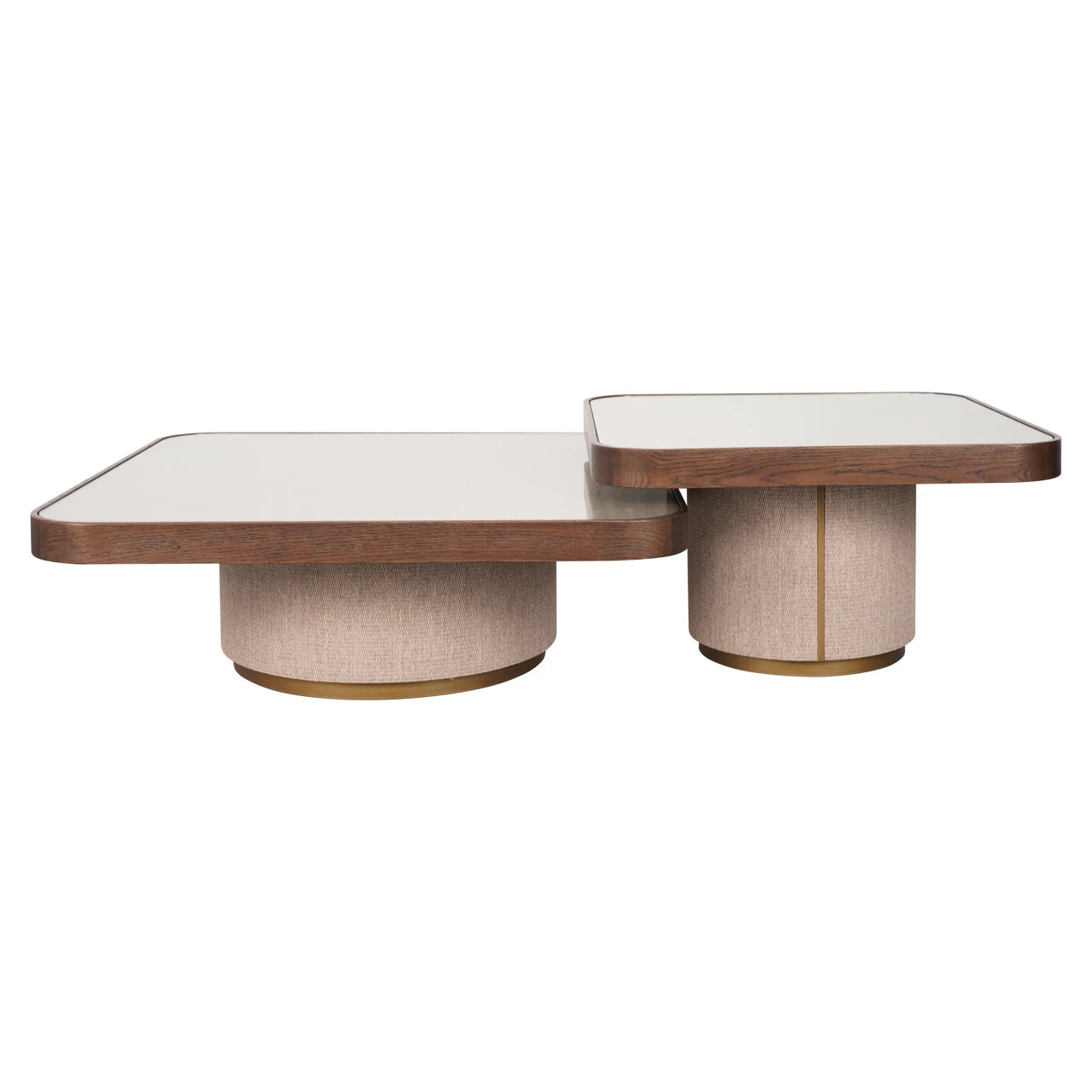 Salongbord Willox beige inkludert glass sett med 2 Richmond Interiors Sofabord