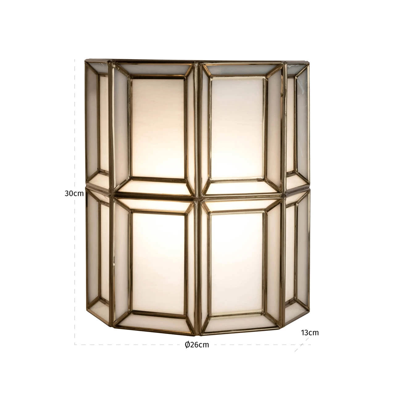 Vegglampe Amara antikk messing Richmond Interiors Vegglampe
