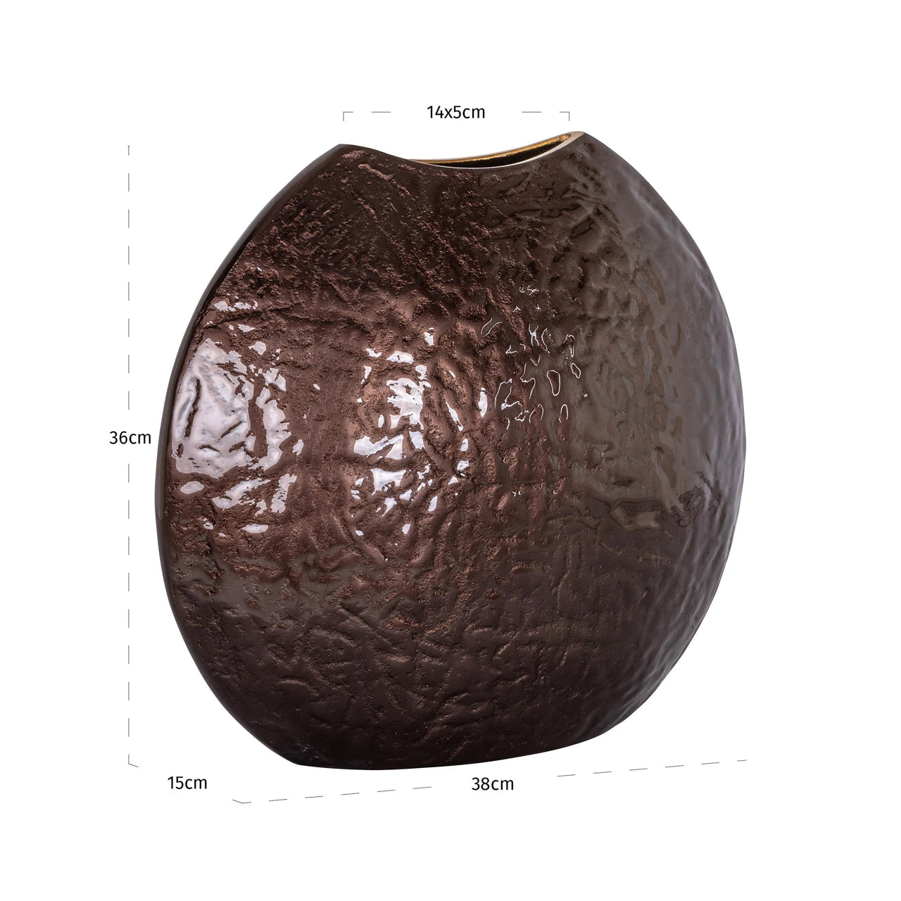 Vase Jony mørk brun Richmond Interiors Vase