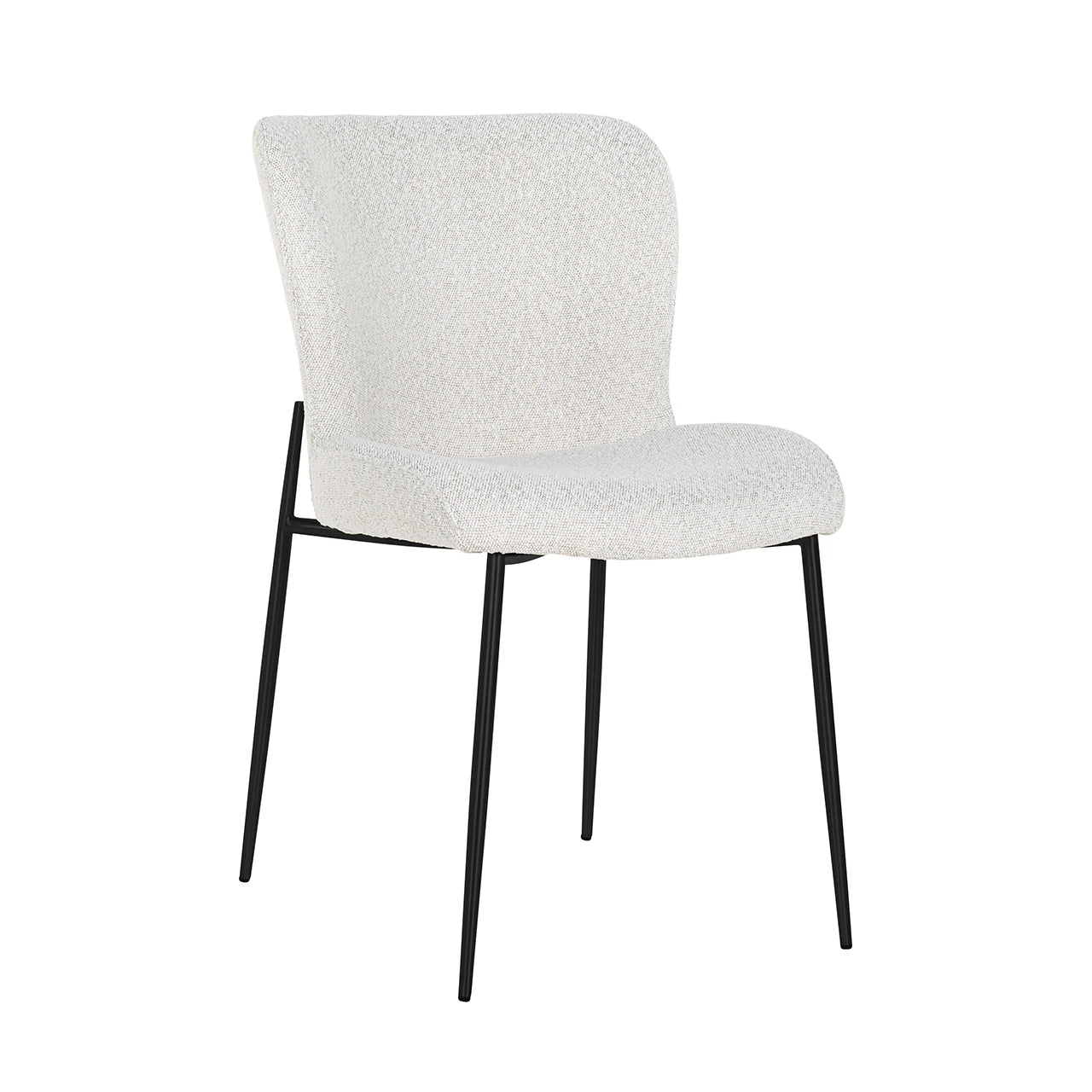 Spisestol Darby hvit bouclé sett med 2 Richmond Interiors Spisestol
