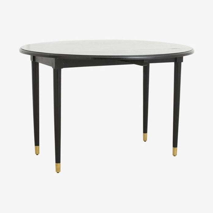 AHR rundt spisebord i tre - ø119 cm - svart/gull Nordal TABLES