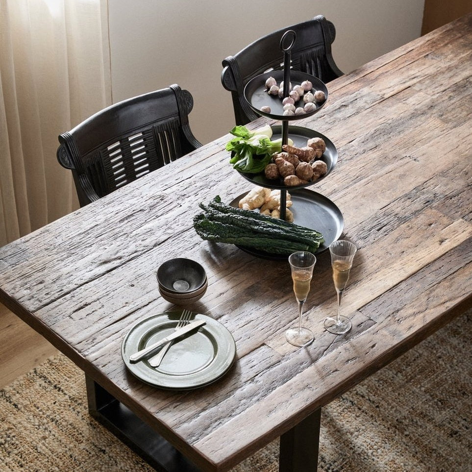 ASSAM gulv i jern - sort Nordal TRAYETAGER