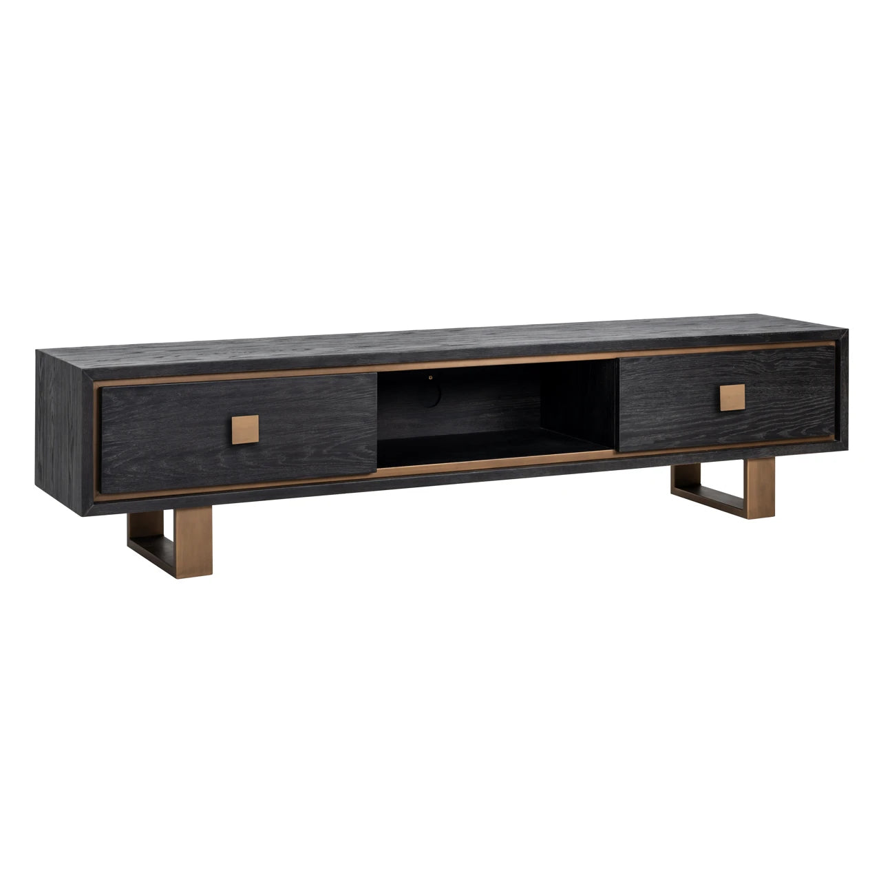 TV-benk Hunter svart rustikk Richmond Interiors TV-benk