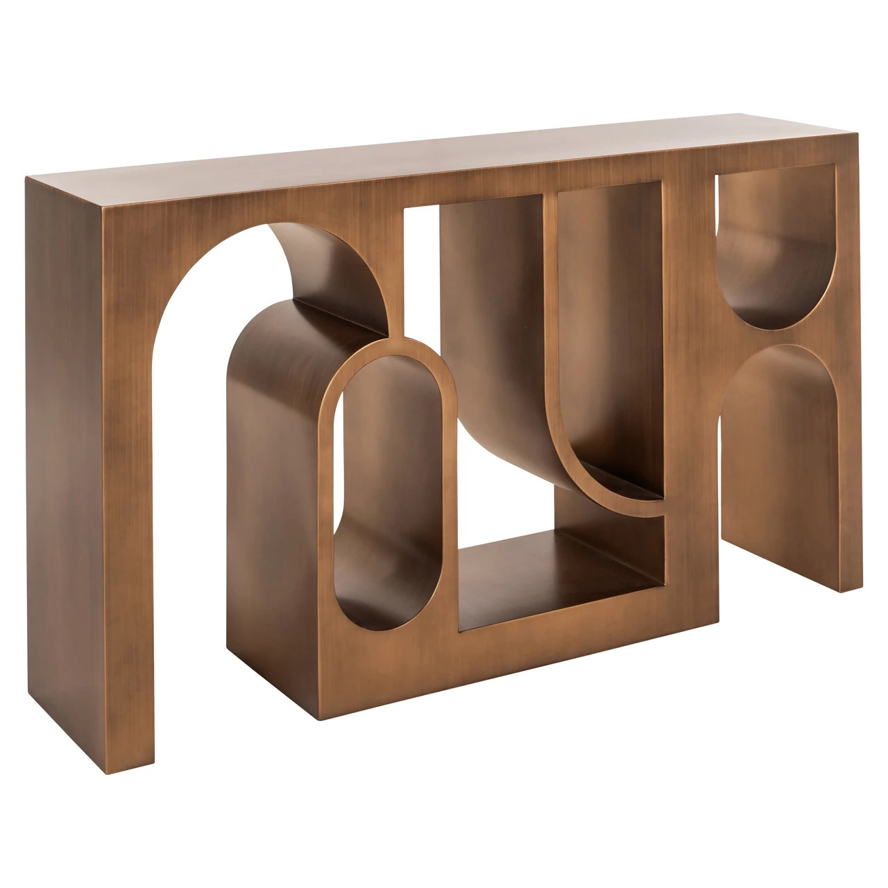 Konsoll Alexander Jones børstet gull Lugano Richmond Interiors Konsollbord