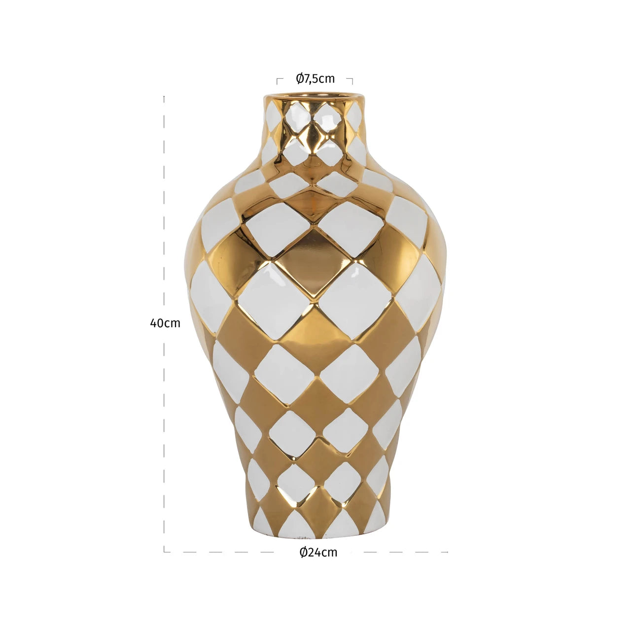 Vase Zilla hvit liten Richmond Interiors Vase