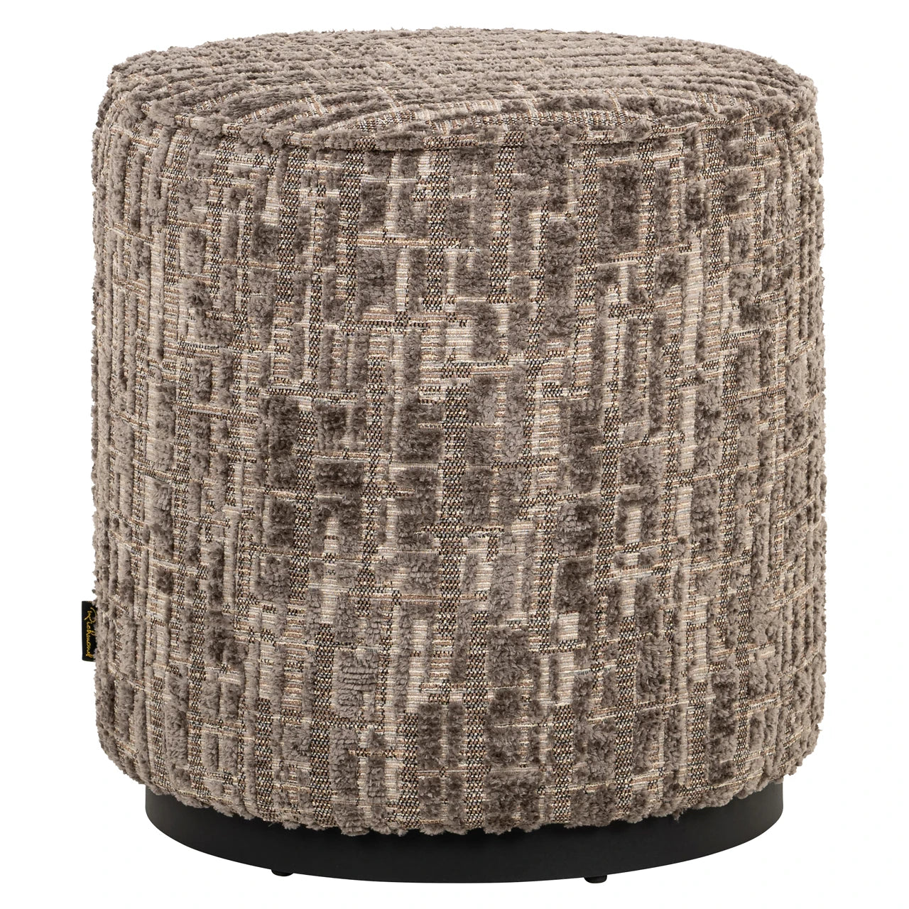 Puff & Fotskammel Lexie greige 45Ø Richmond Interiors Pall