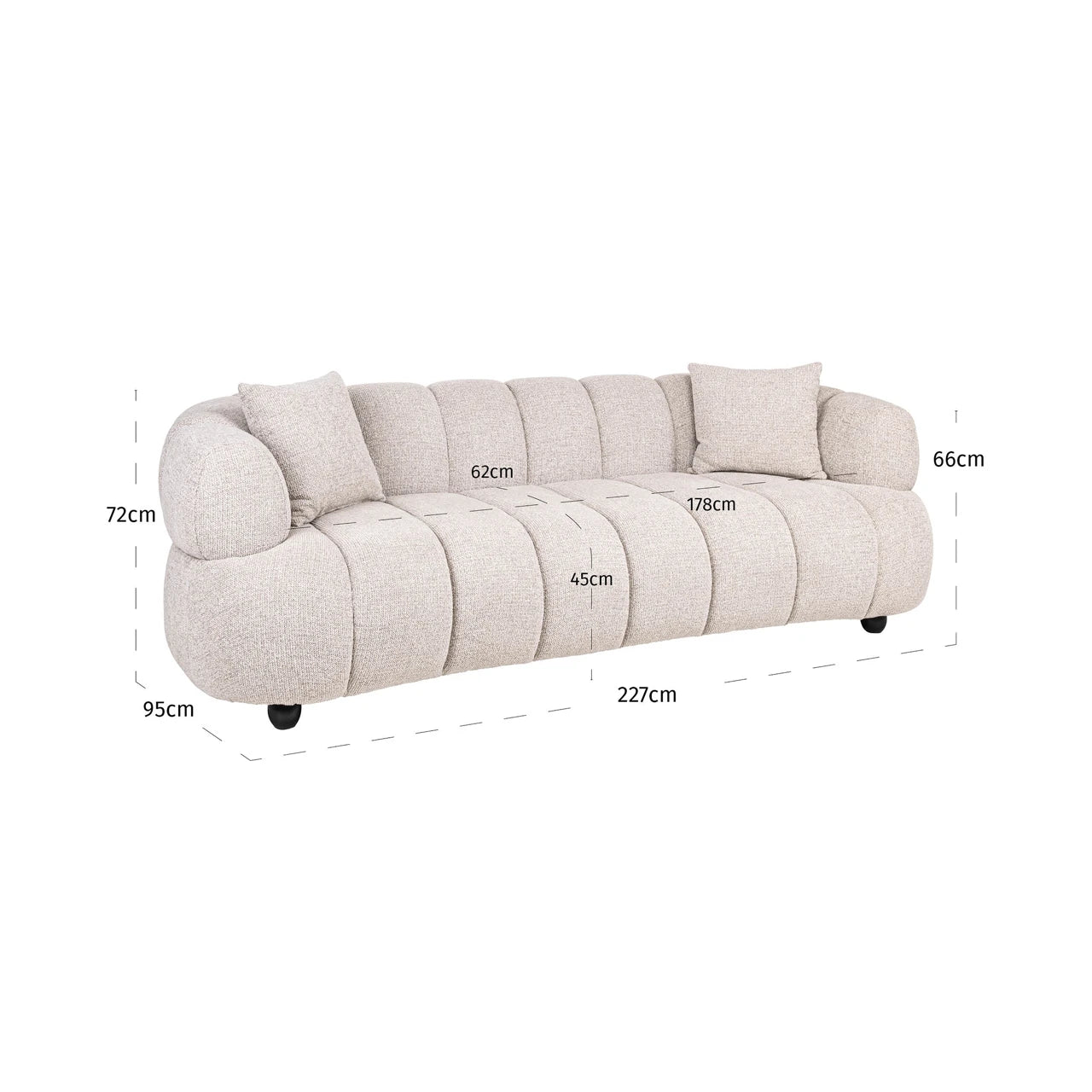 Sofa Amelia natural fancy Richmond Interiors Sofa