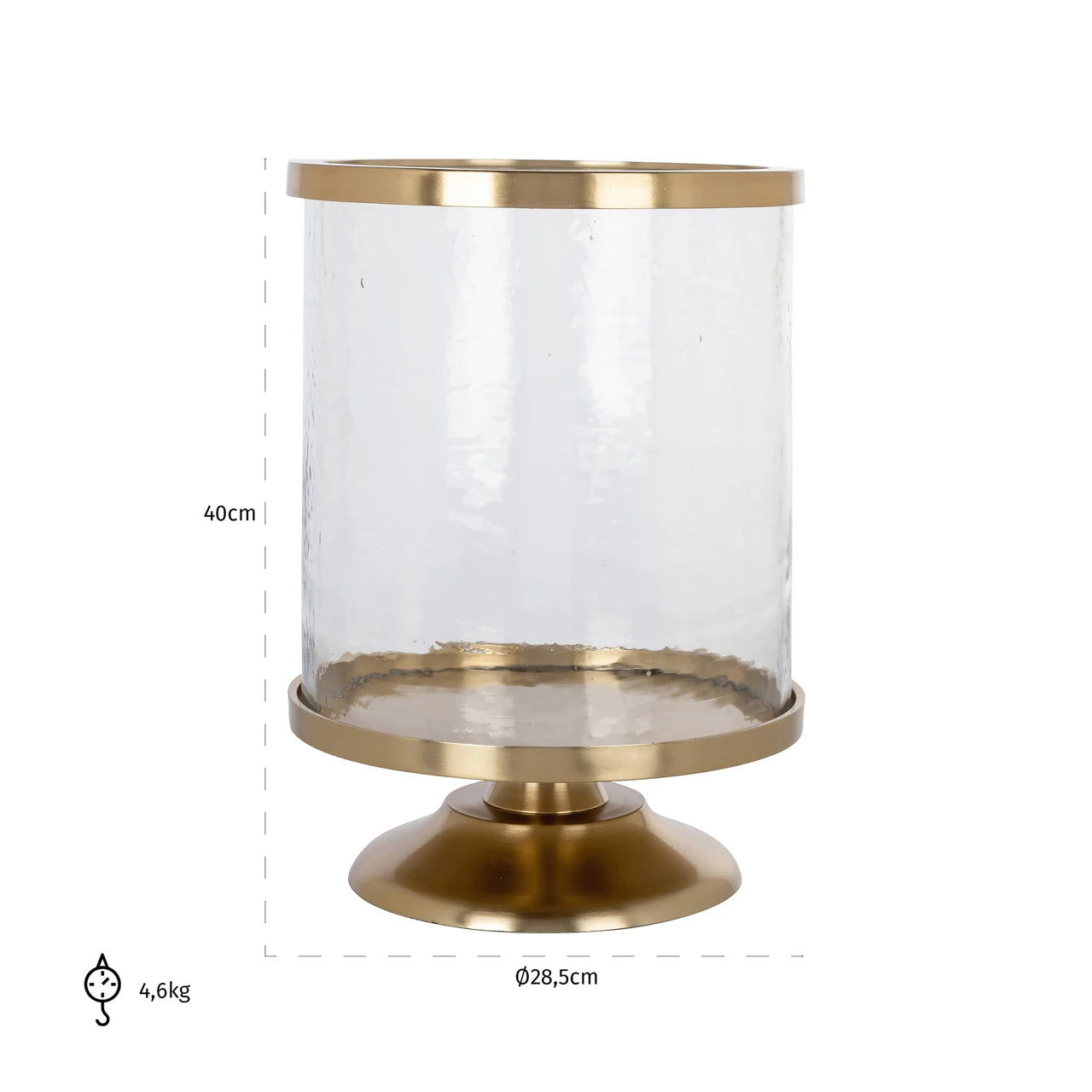 Orkanlys Jaysin gull Richmond Interiors Lanterne og lysglass