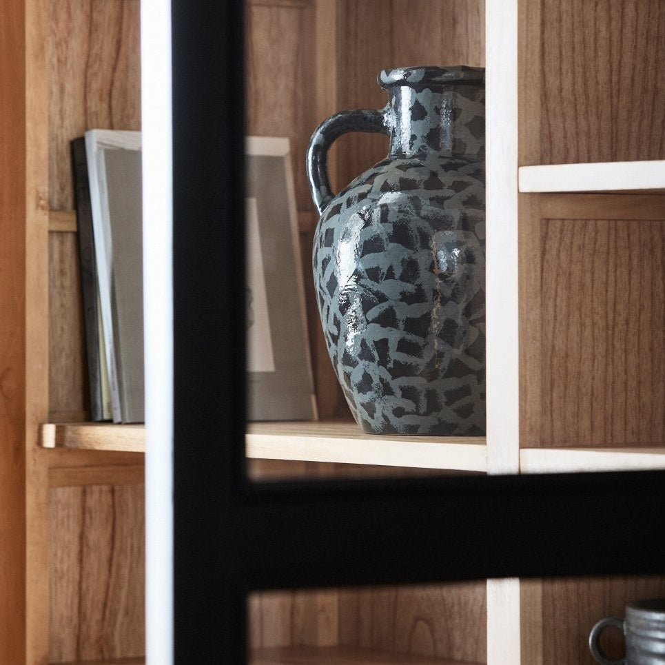 BATAM vase, glasert - sort Nordal VASEBOWL