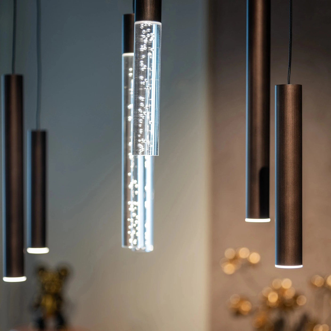 Lysekrone Oxley bronse stor Richmond Interiors Taklampe