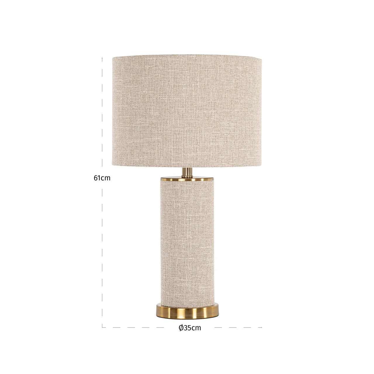 Bordlampe Joline beige Richmond Interiors Bordlampe