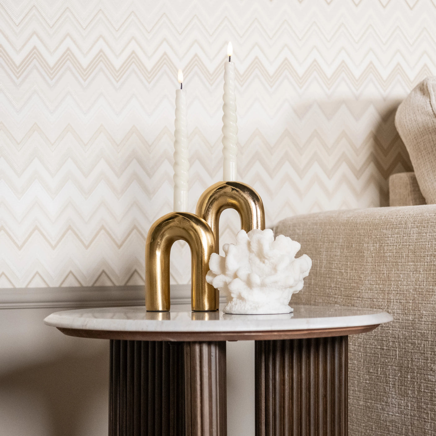 Endebord Mayfield brown 55Ø Richmond Interiors Sidebord