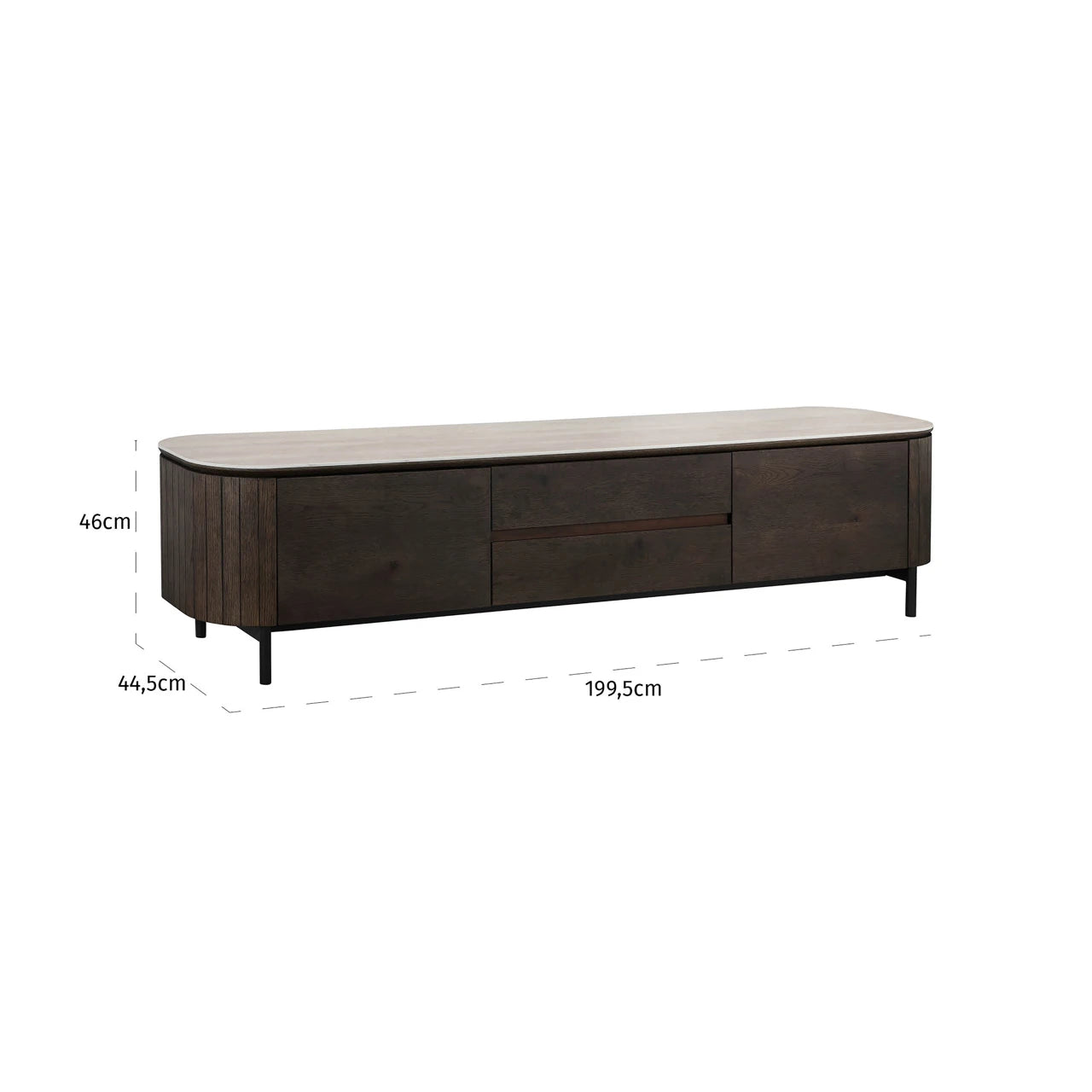 TV-benk Ritz brun Richmond Interiors TV-benk