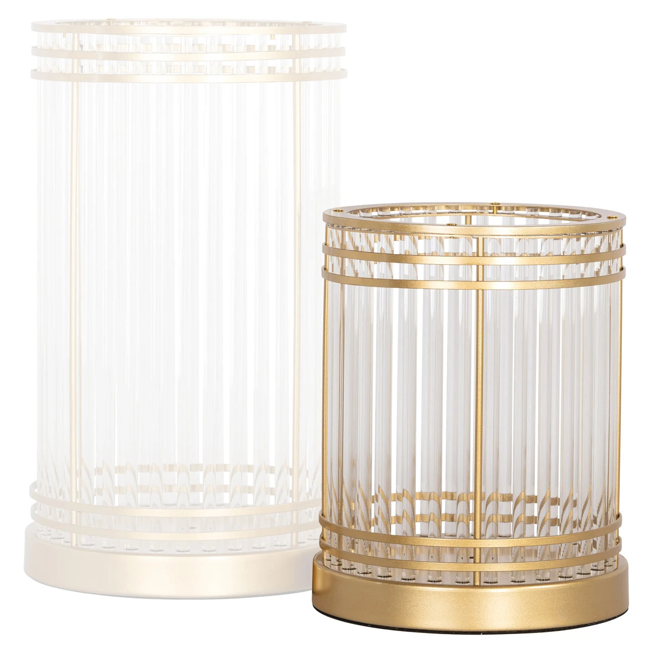 Hurricane light Dyara gold small Richmond Interiors Lanterne og lysglass