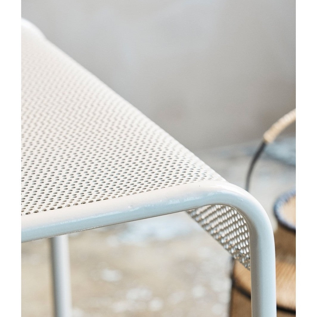 BRENTA hagebenk - råhvit Nordal GARDEN FUR