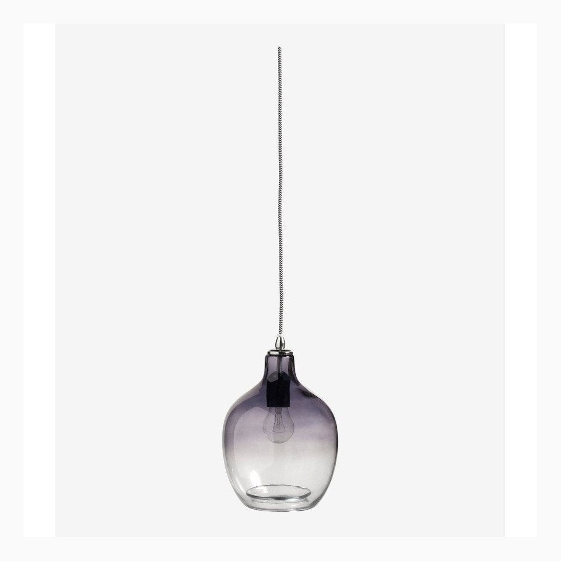 BUBBLE pendel i glass - h26 cm - røykfarget Nordal HANG LAMPS
