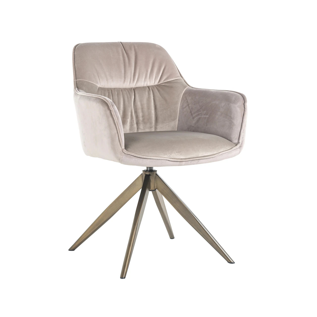 Spisestol Aline khaki fløyel svingbar flammehemmende Richmond Interiors Spisestol