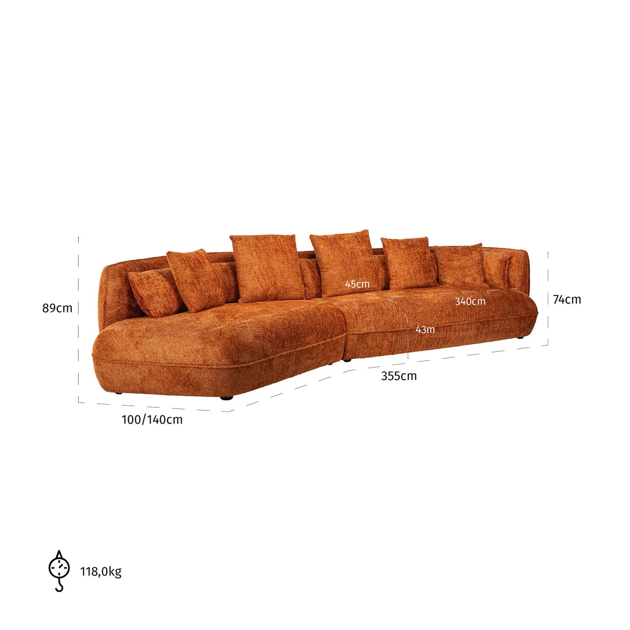 Sofa Rodina nydelig gresskar Richmond Interiors Sofa