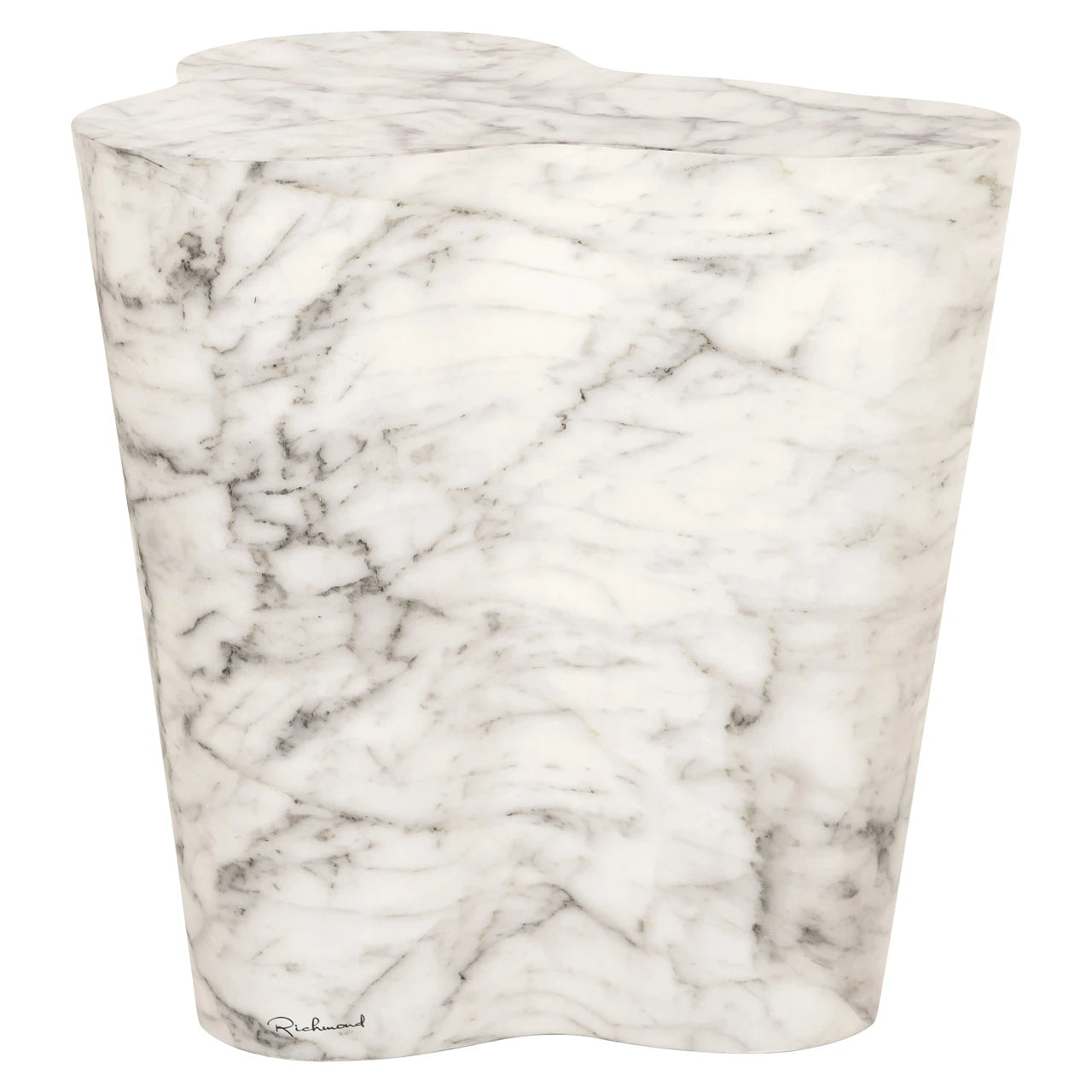 Utendørs sidebord Rockyard hvit marmorlook Richmond Interiors Sidebord
