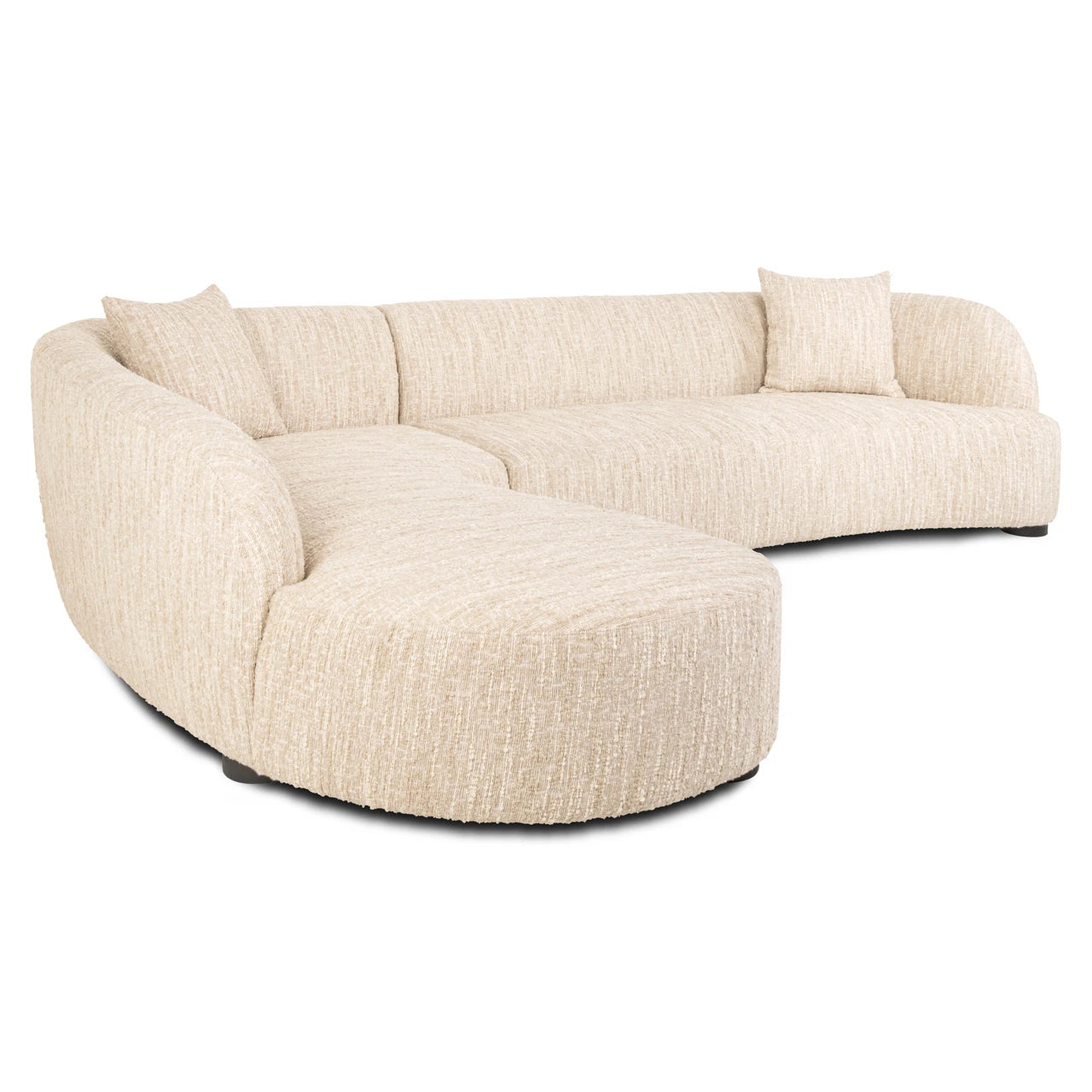 Sofa Pandora beige angora lounge left Richmond Interiors Sofa