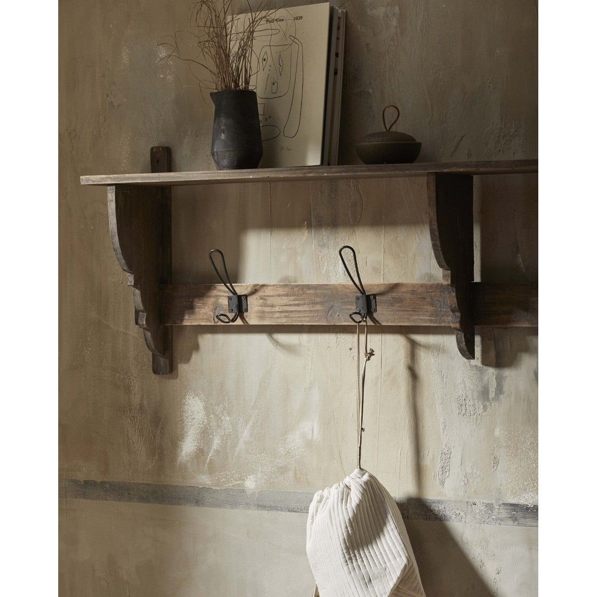 CARONU-hylle med 4 knoker - tre Nordal COAT RACKS