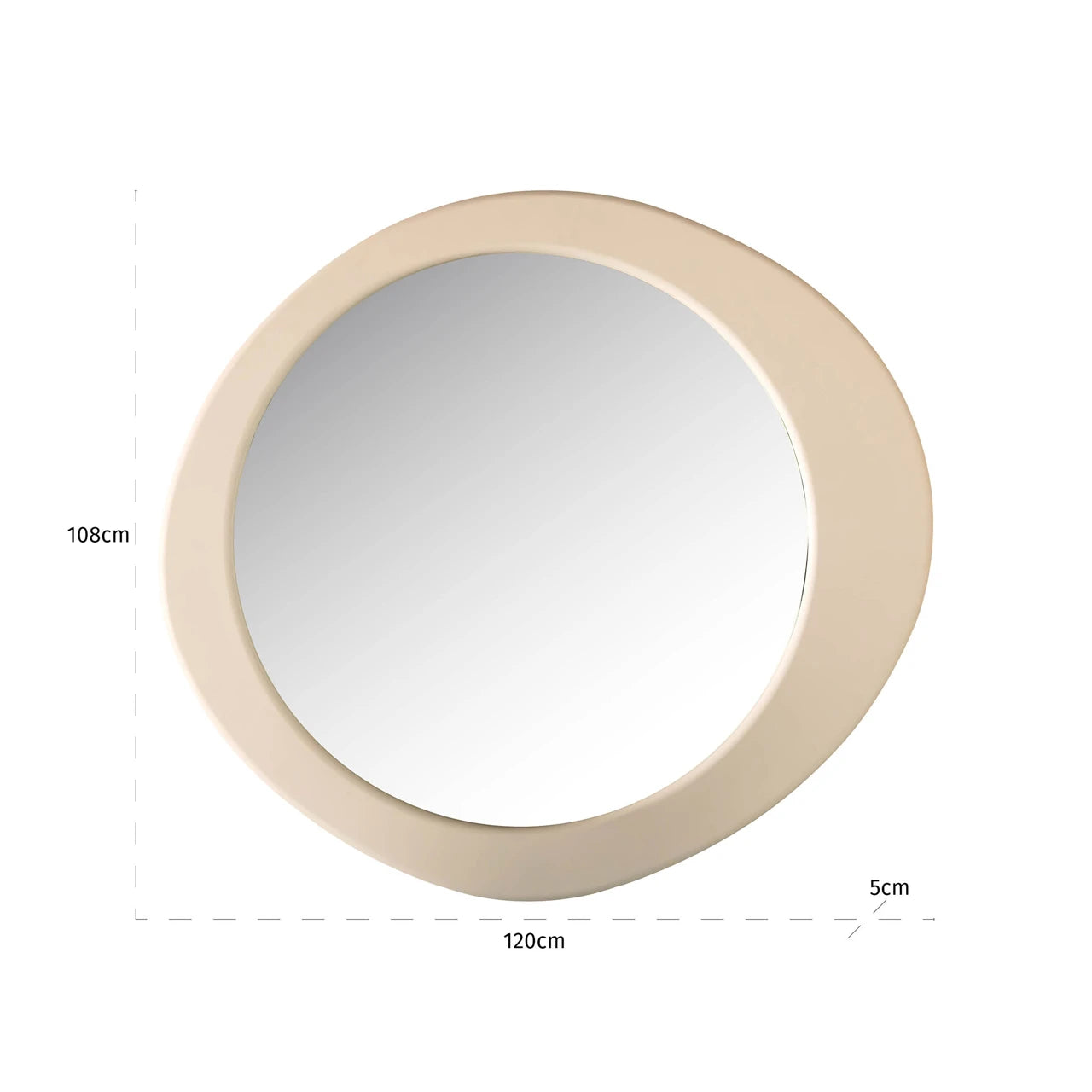 Mirror Clayton beige Richmond Interiors Speil