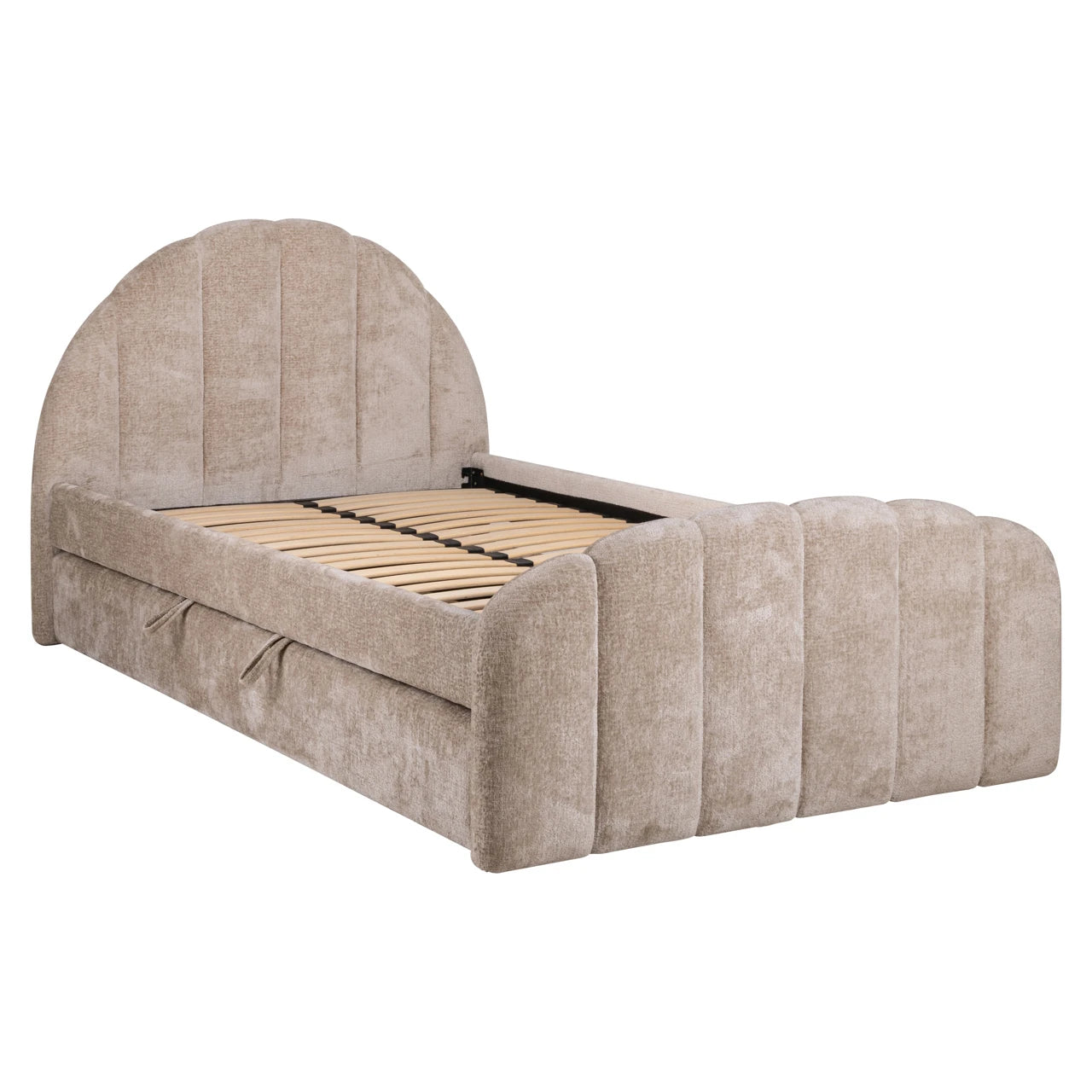Bed Pixie clay chenille 120x200 med uttrekksseng Richmond Interiors Seng