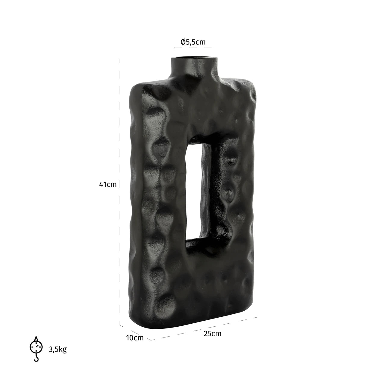 Vase Alain svart Richmond Interiors Vase