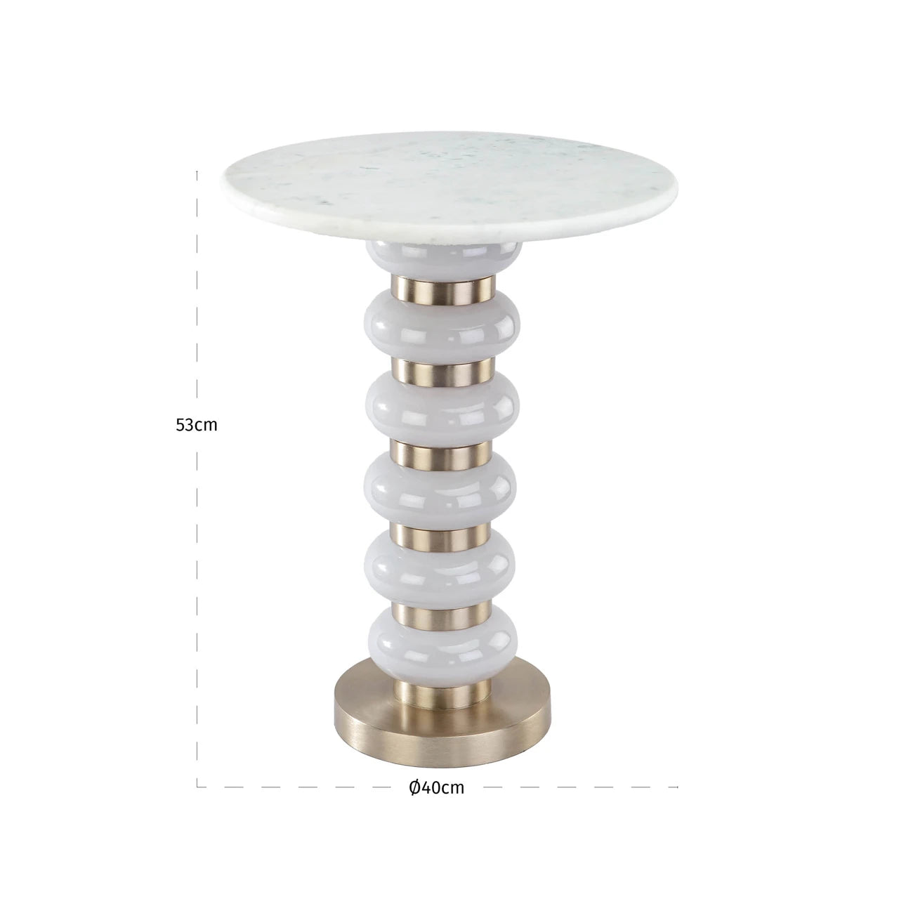 Endebord Villeray hvitt Richmond Interiors Sidebord