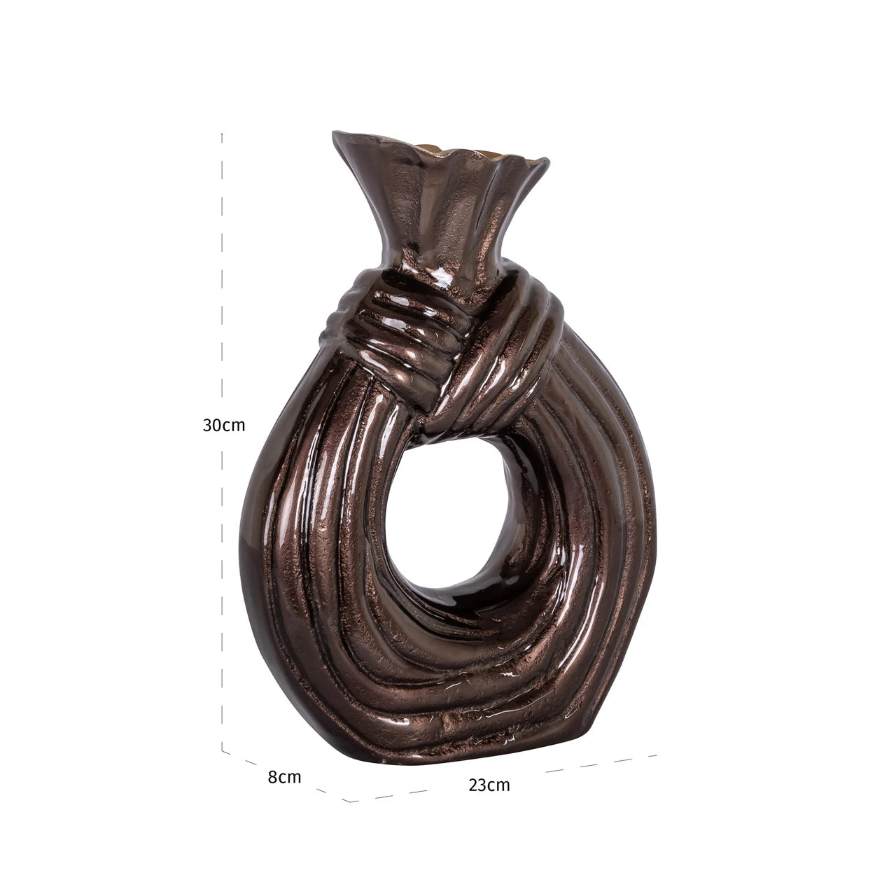 Vase Suen mørk brun stor Richmond Interiors Vase
